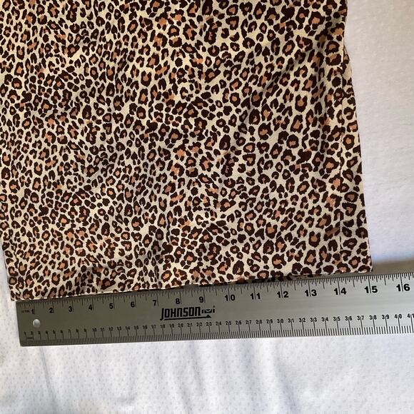 Elise Women’s Mini Skirt size XS, Leopard print Brown and Orange, 2 layers - Picture 3 of 6